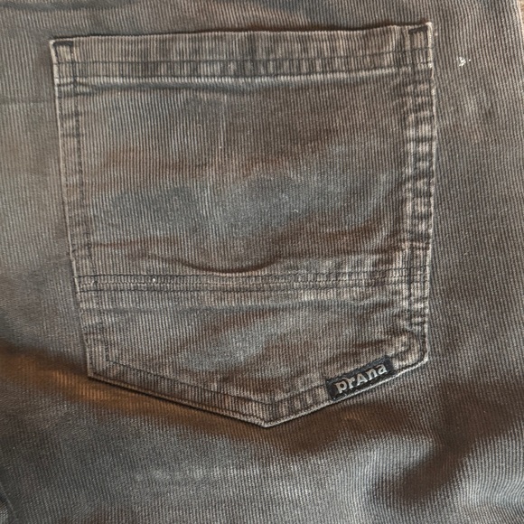 Prana Slim Fit Gray Lightweight Corduroy Pants 32x32 - Picture 5 of 8